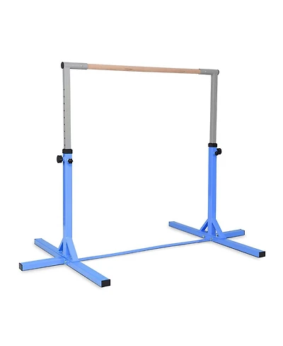 Adjustable Gymnastics Horizontal Bar for Kids-Blue
