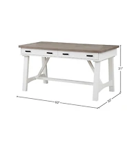 Parker House Furniture Parker House Americana Modern - Cotton 60 In. Writing Desk