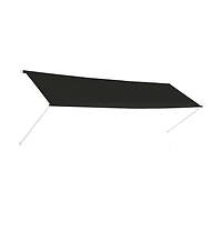Awning Anthracite Steel and 100% polyester with Pa coating
