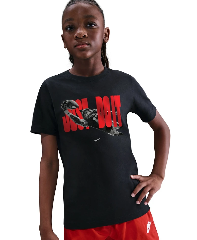 Nike Boys and Girls S-xl Calling Football Crewneck T-Shirt