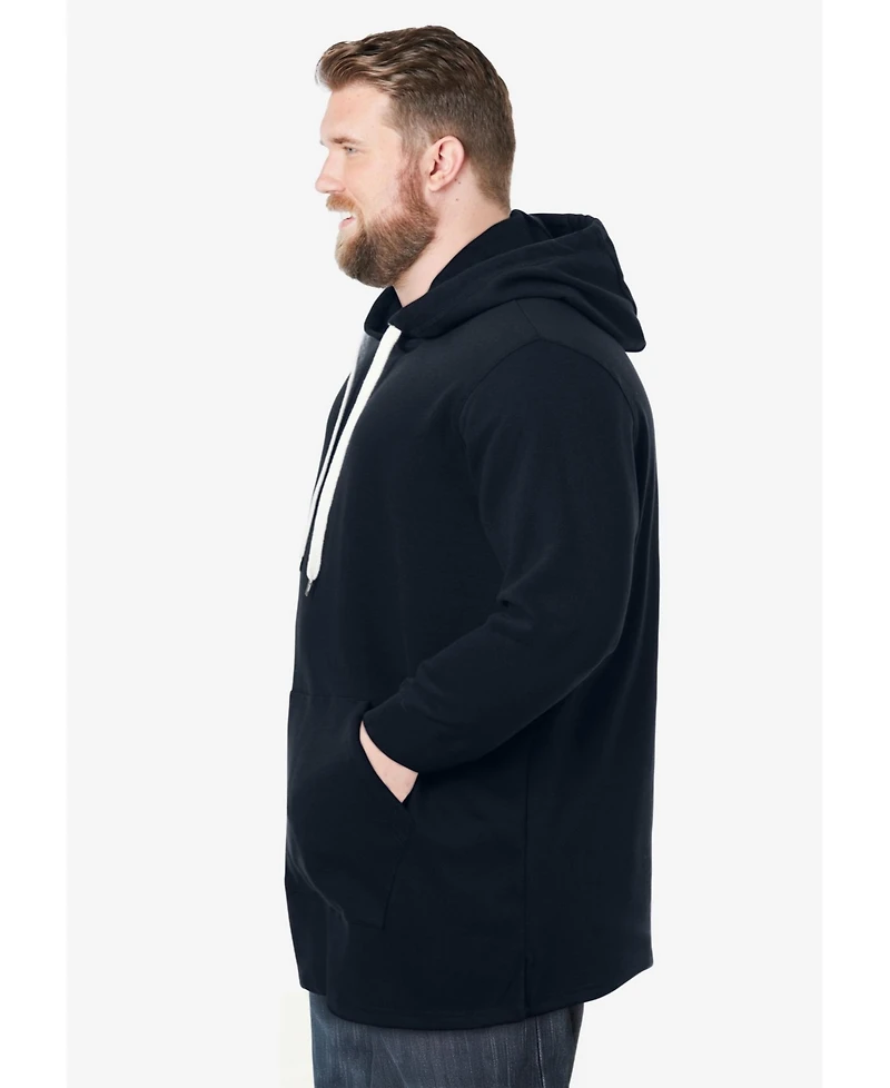 KingSize Big & Tall Fleece Longer-Length Pullover Hoodie