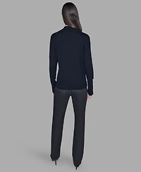 Karl Lagerfeld Paris Petite Bow Long Sleeves Sweater