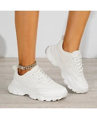 Berness Lidia Mixed Material Sneakers