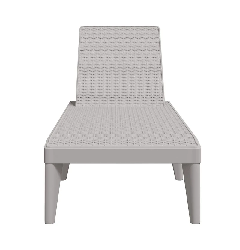 Sun Lounger Grey Polypropylene Standard Foldable Sun Lounger