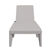 Sun Lounger Grey Polypropylene Standard Foldable Sun Lounger