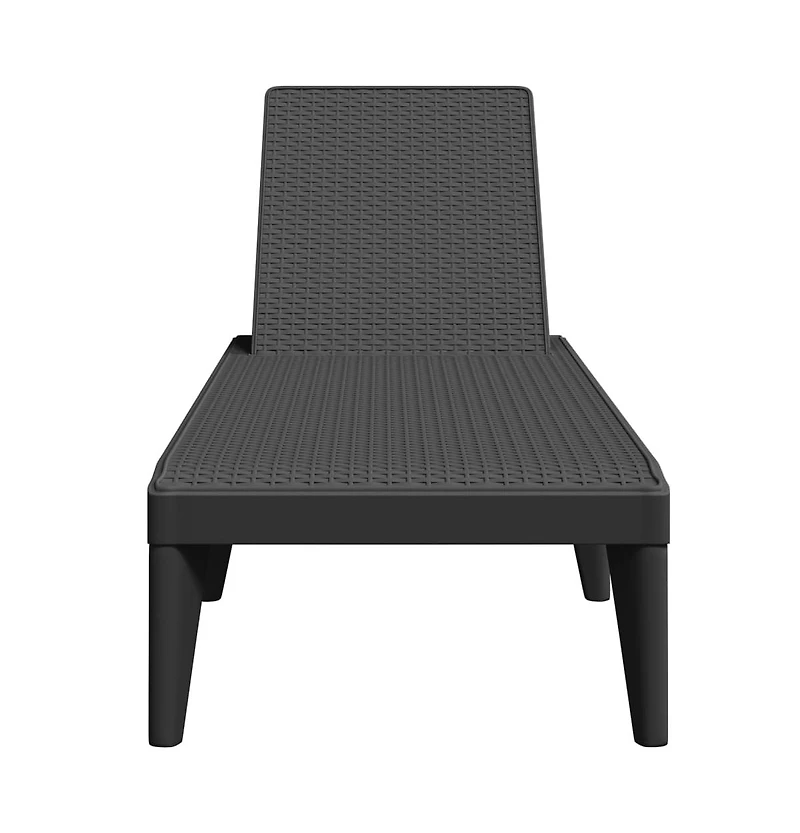 Sun Lounger Anthracite 100% Polypropylene Standard