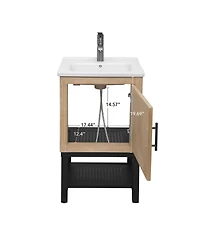 Small Bathroom Vanity with Sink Hot and Cold Bathroom Cabinet Bathroom Storage Organizer