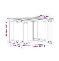 Garden Lounge Set Natural Wood Solid Douglas Fir wood Medium