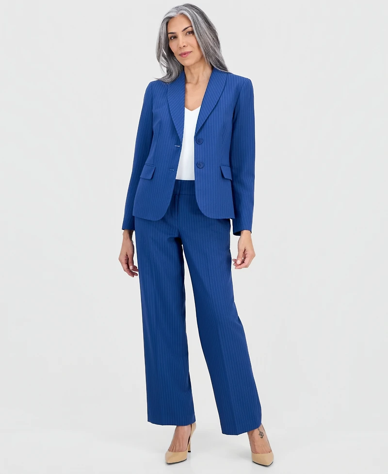 Le Suit Women's Shawl-Collar Mid-Rise Pantsuit