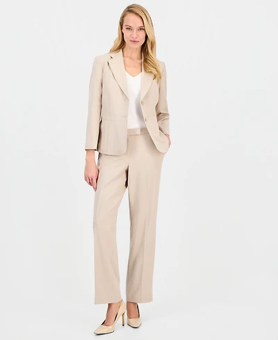 Le Suit Women's Notch-Lapel Mid-Rise Pantsuit, Regular & Petites