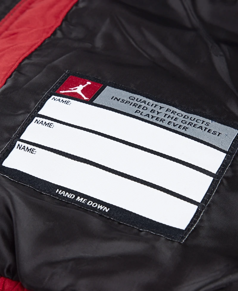 Jordan Big Boys Printed Full-Zip Hooded Puffer Jacket