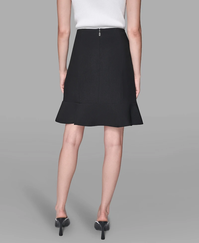 Karl Lagerfeld Paris Women's Button-Detailed Peplum Skirt