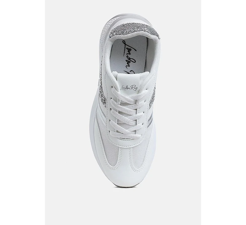 Tapers Glitter Detail Chunky Sneakers Women