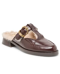 Dolce Vita Women's Harlah Plush Cut Out Cozy Mule Flats