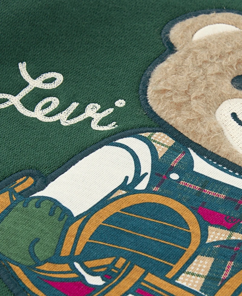 Levi's Baby Boys 2-Piece Bear Applique Hoodie and Joggers Set