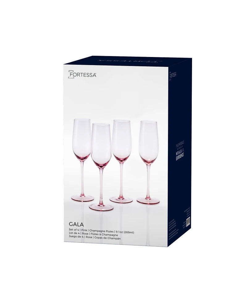 Fortessa Gala Champagne Flute Glasses, Set of 4