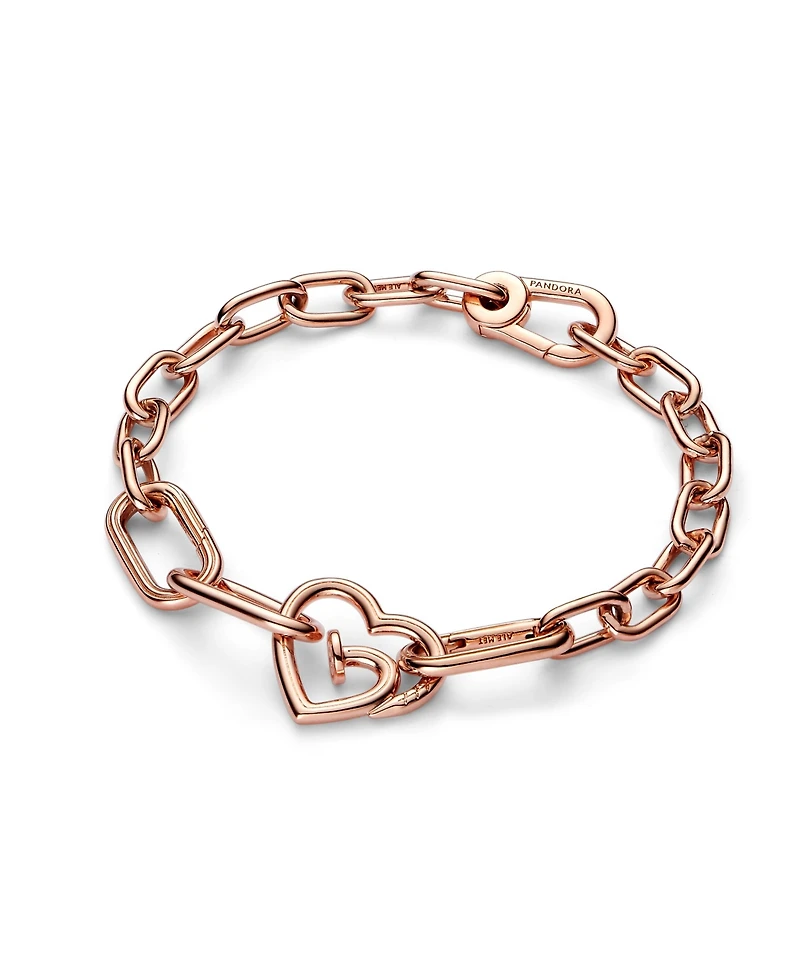 Pandora Rose Gold Plated Heart Link Clip Charms