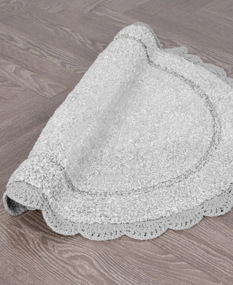 Laura Ashley Crochet Cotton Bath Rug