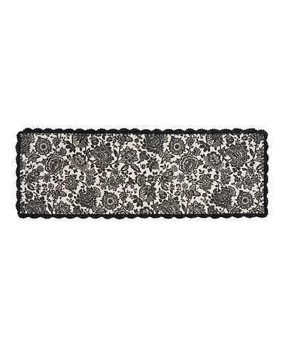 Laura Ashley Crochet Border Cotton Runner Rug