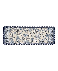 Laura Ashley Crochet Border Cotton Runner Rug