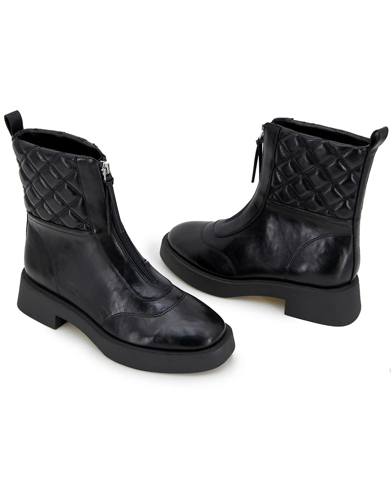 Kenneth Cole Reaction Women's Salinda Almond Toe Combat Boots
