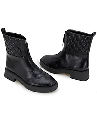 Kenneth Cole Reaction Women's Salinda Almond Toe Combat Boots