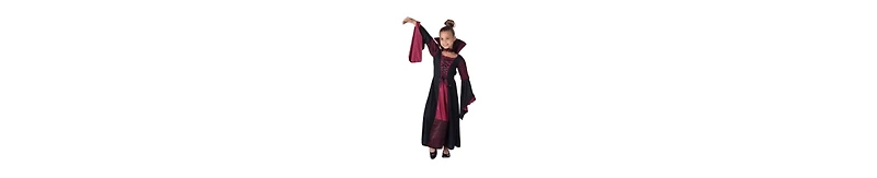 Dress Up America Kids Vampiress & Necklace Costume Set