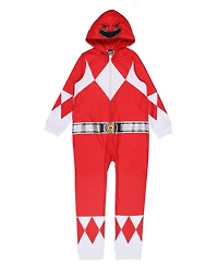 Power Rangers Girls Mighty Morphin All Character Colors Union Suit Costume Sleep Pajama