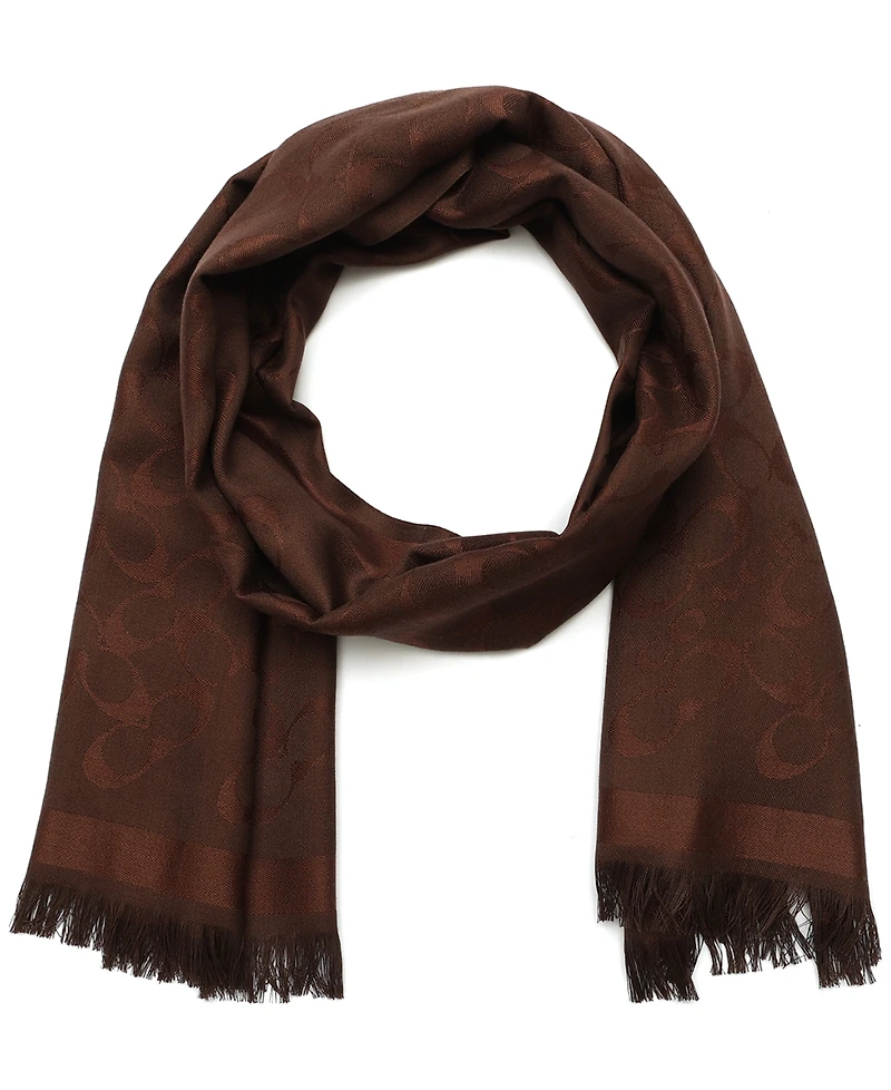 Coach Women's Bias Signature C Oblong Scarf
