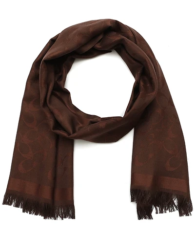 Coach Women's Bias Signature C Oblong Scarf