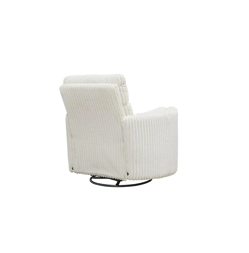 Parker Living Mega Ivory Swivel Power Glider Recliner