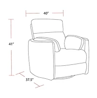 Parker Living Powered By Freemotion Cordless Power Swivel Glider Recliner Two Pack