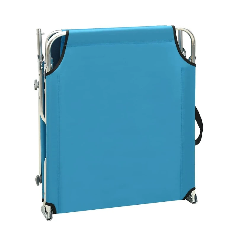 Sun Lounger Blue Aluminum frame, 600D polyester fabric Standard