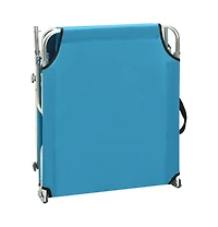 Sun Lounger Blue Aluminum frame, 600D polyester fabric Standard