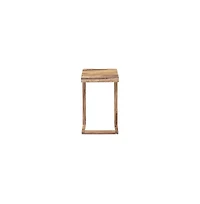 Porter Designs Urban Solid Sheesham Wood End Table, Natural (Set of 2)