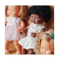 Miniland My Friends and Me Collection African Baby Girl Doll with Black Hair
