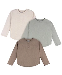 Gerber Baby Boys 3-Pack Long Sleeve Shirts