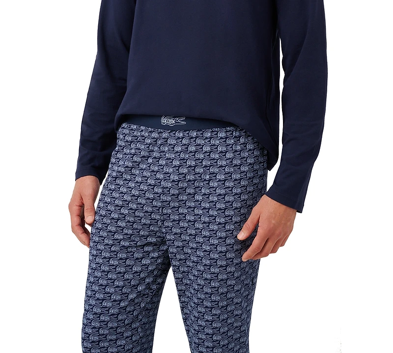 Lacoste Men's 2-Piece Jersey Pajama Set