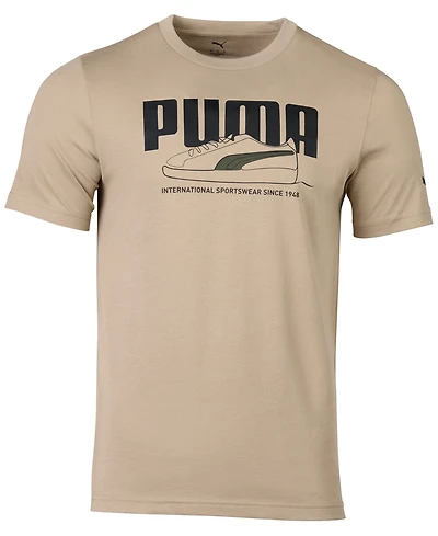 Puma Men's Printed Basket Short Sleeve T-Shirt