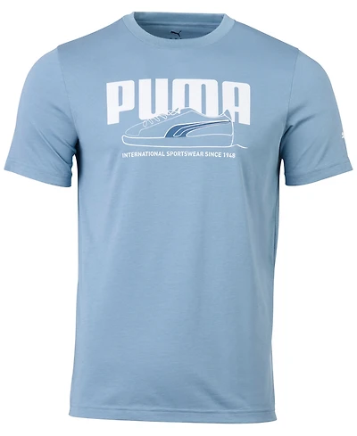 Puma Men's Printed Basket Short Sleeve T-Shirt