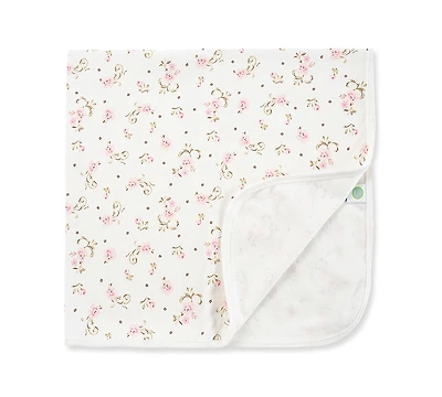 Little Me Baby Girls Sweet Vintage Rose Print Blanket