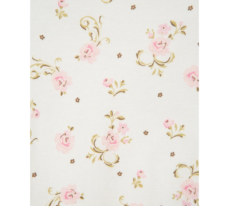 Little Me Baby Girls Vintage Rose Bodysuits, Pack of 3