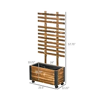 Chic Crate Outsunny Raised Garden Bed with Trellis