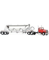 First Gear 1/64 Heil Red Ford Ltl 9000 Day Cab with Heil Pneumatic Tank Trailer Dcp