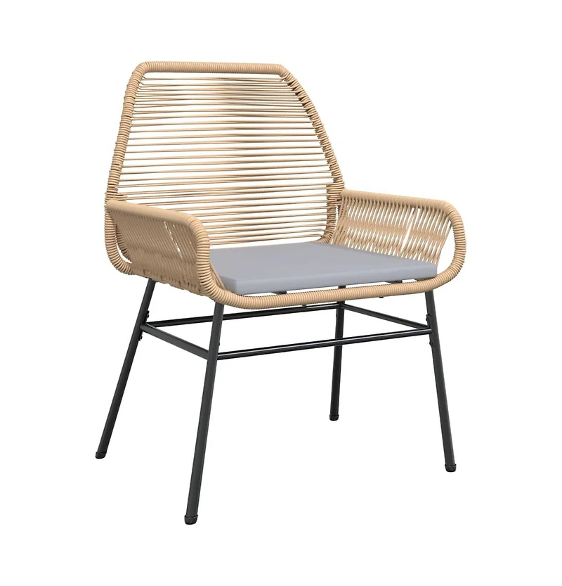Garden Chair Brown Pe rattan Uv-resistant materials Garden Chair