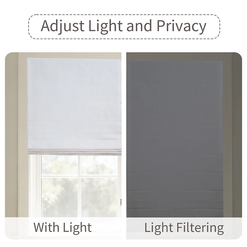 Shadisfy Linen Blend Cordless Roman Blinds
