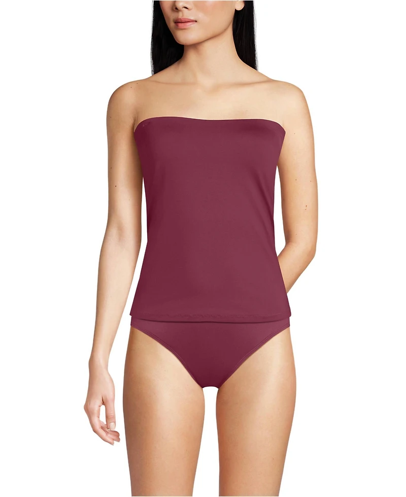 Lands' End Women's Bandeau Tankini Top