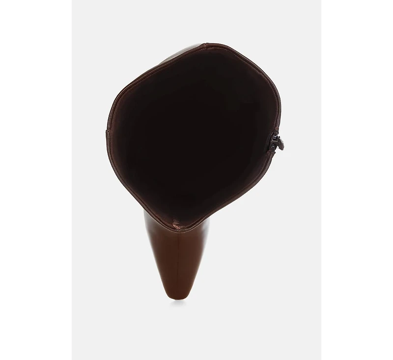 London Rag Skara Faux Leather Calf Boots Women