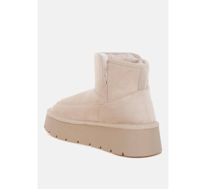 London Rag Chunky Heeled Snow Womens Boot