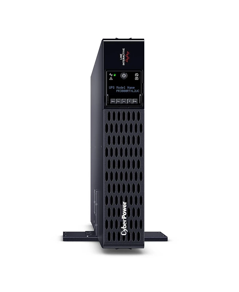 CyberPower PR3000RTXL2UC 3000VA/3000W Smart App Sinewave Rack/Tower Convertible Ups System, Black